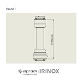 brazo I acero inoxidable para cajas y armarios Irinox | Eprom S.A.